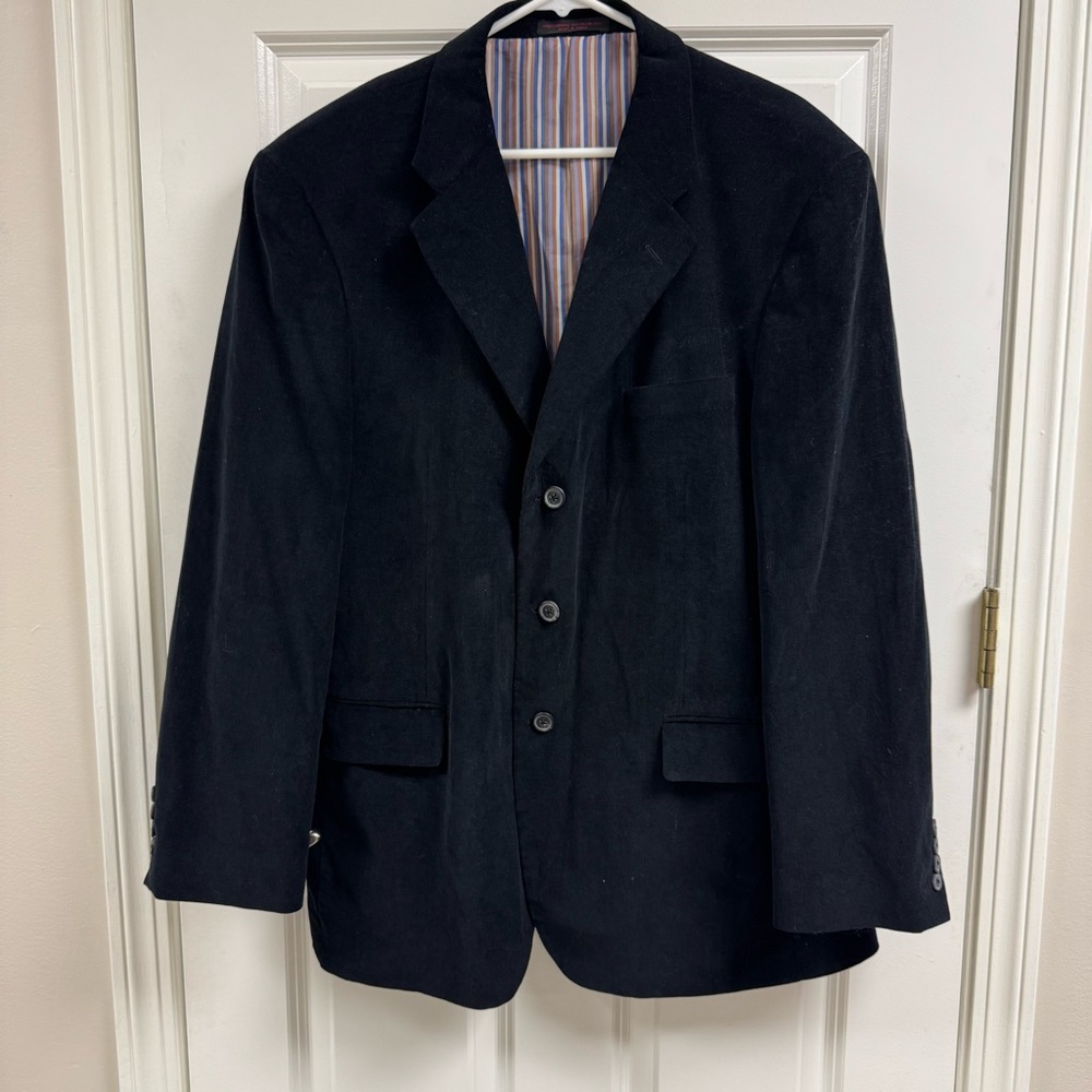 Midtown Man Black Corduroy Sport Coat Jacket
